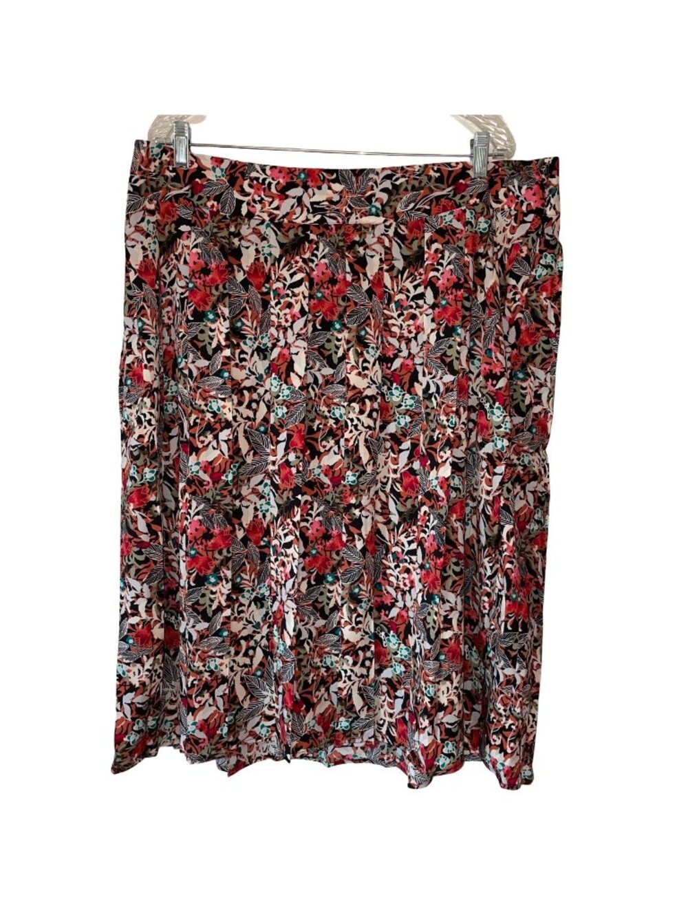 NWT CJ Banks Womens Floral Print Skirt 18W